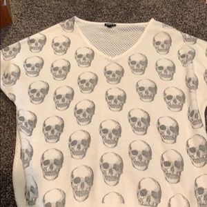 Torrid Skull Short Sleeve Sweater
